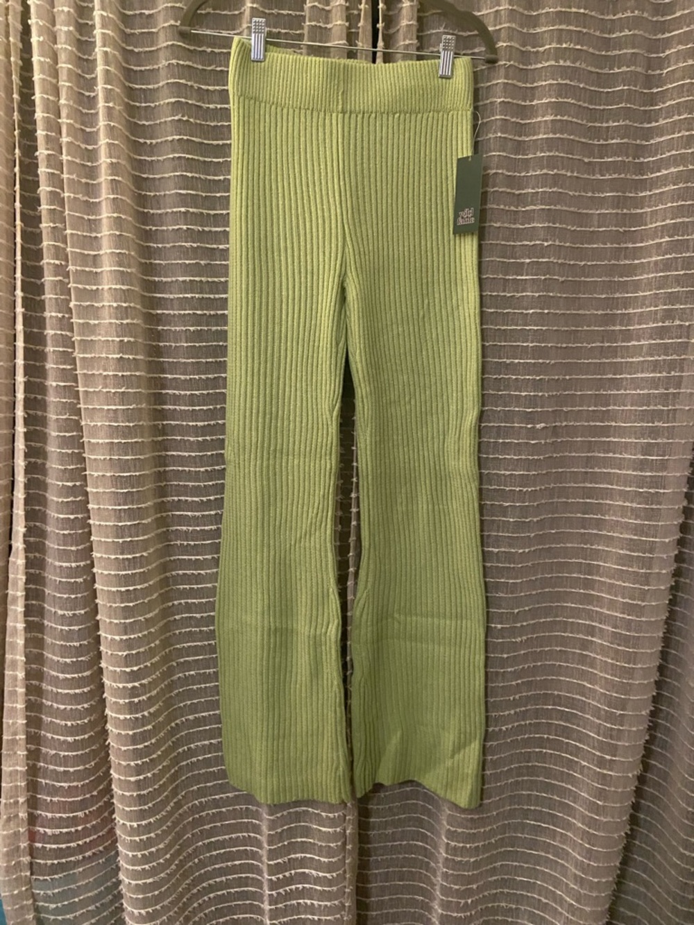 wild fable Light Green Ribbed Knit Top